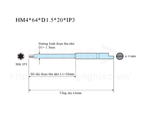 HM4x64xD1.5x20xIP3 ban nguyet