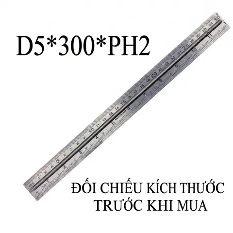 Mũi vít điện chữ thập chuôi tròn D5 (5mm) thép S2 từ tính mạnh VECTOR VINA – D5*300*D5*2#