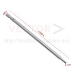 Mũi vặn vít lục giác trong D4x100xH2.5 ( Ø4*100*H2.5 )