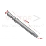 Mũi vặn vít lục giác trong D4x40xH3 ( Ø4*40*H3 )