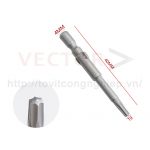 Mũi vặn vít hoa thị D4x40xT9 ( Ø4*40*T9 )
