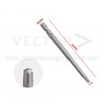 Mũi vặn vít hoa thị D4x60xT10 ( Ø4*60*T10 )
