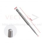 Mũi vặn vít hoa thị D4x60xT5 ( Ø4*60*T5 )