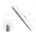 Mũi vặn vít hoa thị D4x60xT9 ( Ø4*60*T9 )