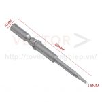 Mũi vặn vít lục giác trong D5x60xH1.5