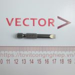 Đầu bits lục giác 6.35 dài 50 mũi - hai cạnh SL5 H6.35x50x 一0.8x6 ( đầu - )