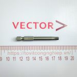 H6.35x50xH5 : đầu bits lục giác 6.35 dài 60 mũi H5