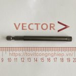 H6.35*100*D8*75*T45 Mũi vặn vít 6.35 dài 100 ra đầu hoa thị T45