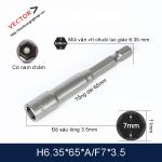Mũi vặn vít H6.35x65xAF7x3.5M