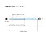 Mũi vặn vít HM4*64*D1.5*20*IP3