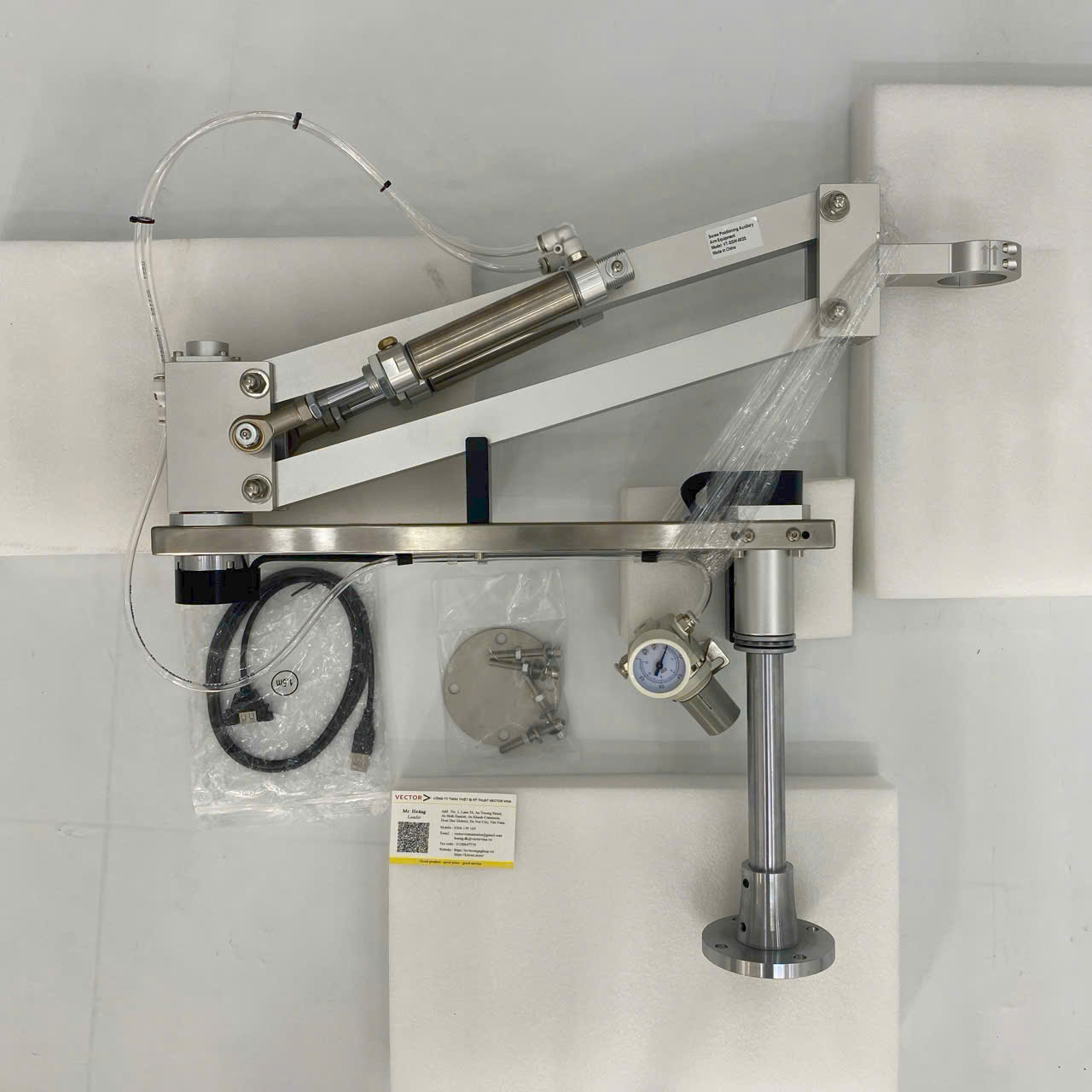 Tay arm trợ lực khí nén tích hợp encoder tuyệt đối