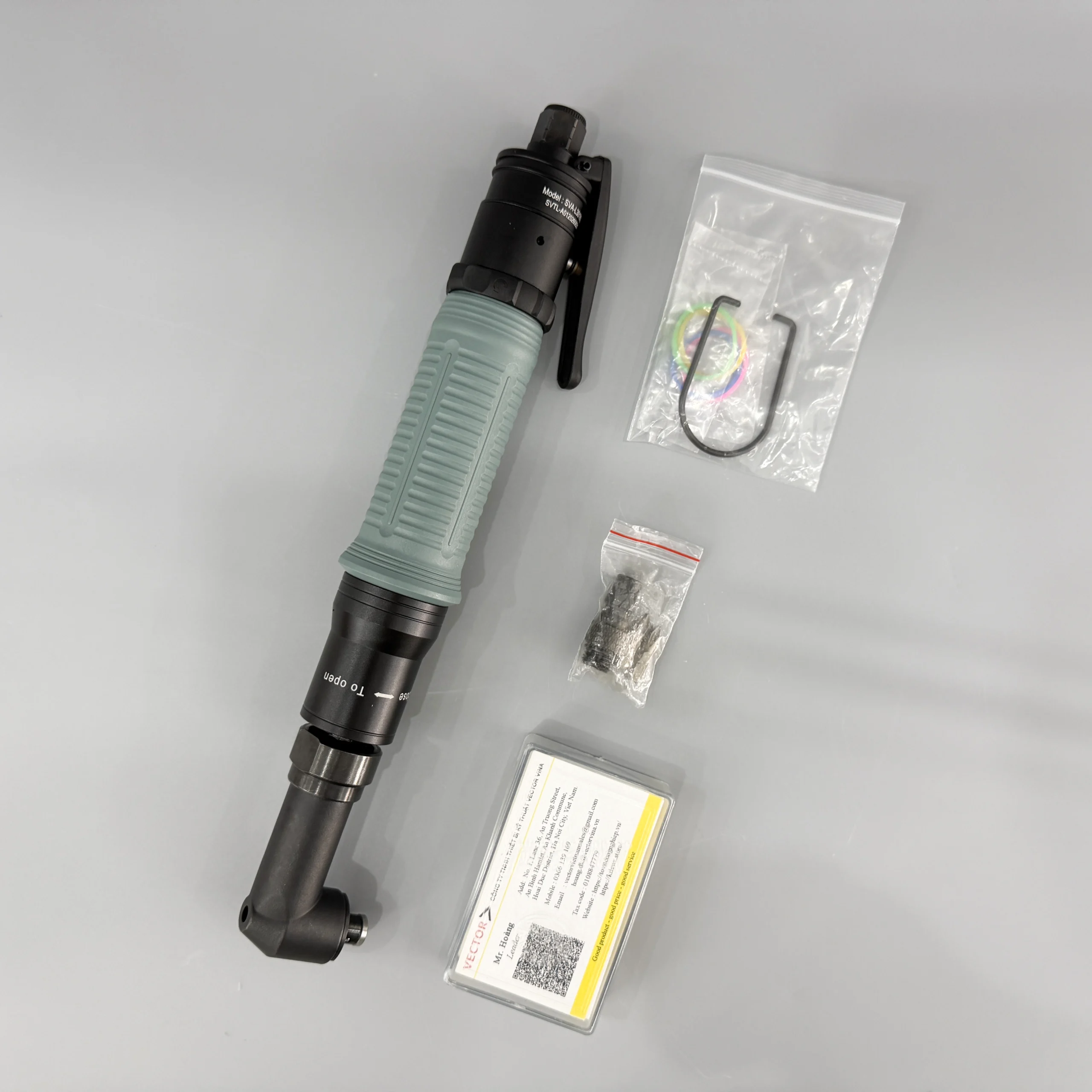 VECTOR SVA-L30180B Máy Vặn Vít Khí Nén Góc Vuông (Tự Ngắt, 30-180 Kgf.cm)